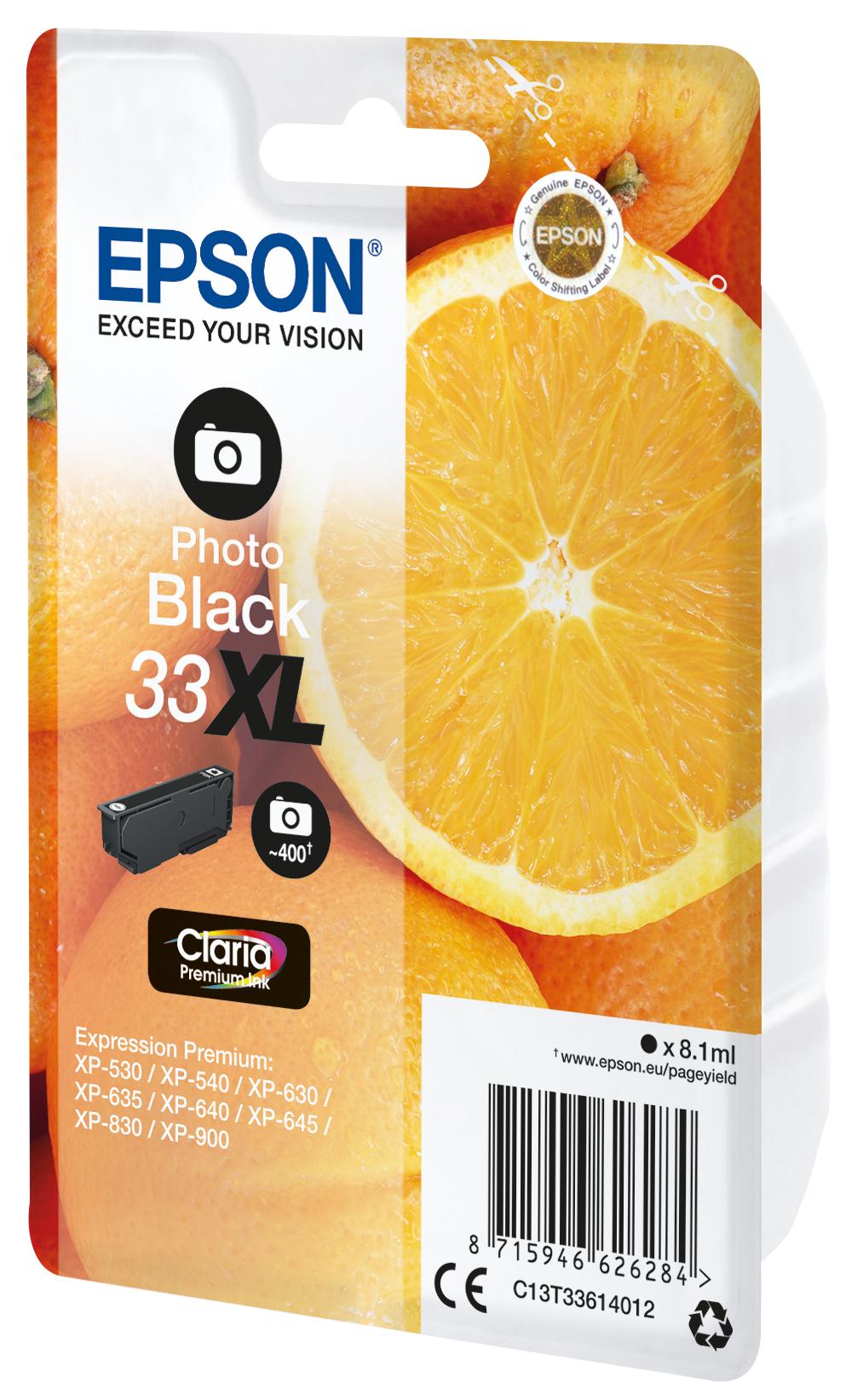 Epson Nr.33XL (C13T33614012), foto juoda kasetė