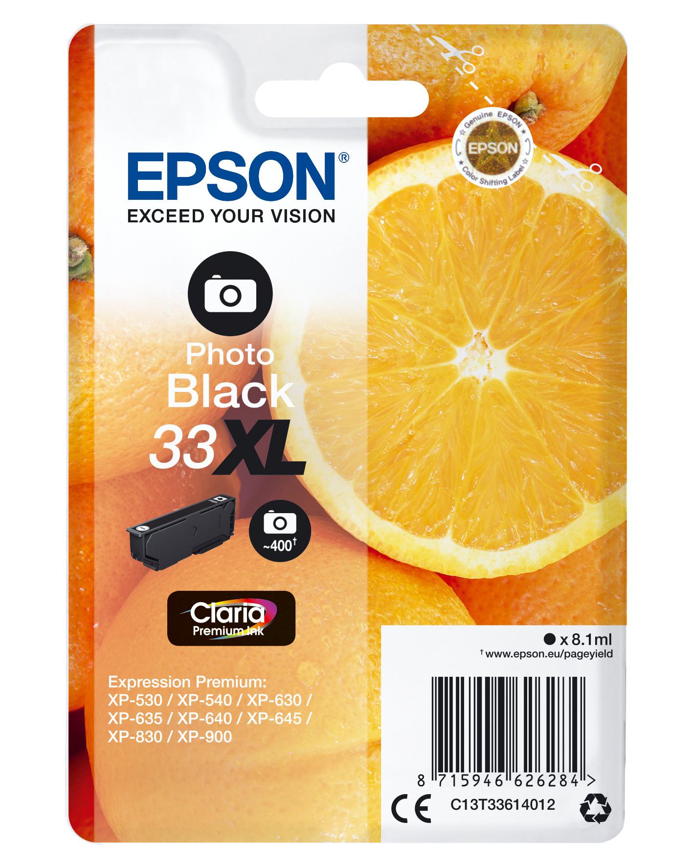 Epson Nr.33XL (C13T33614012), foto juoda kasetė