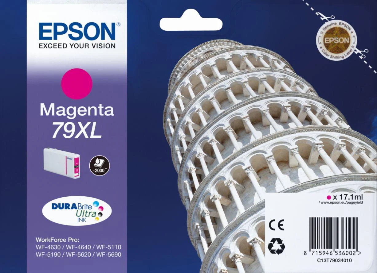 Epson 79XL | C13T79034010 | Rašalinių spausdintuvų kasetė | Magenta
