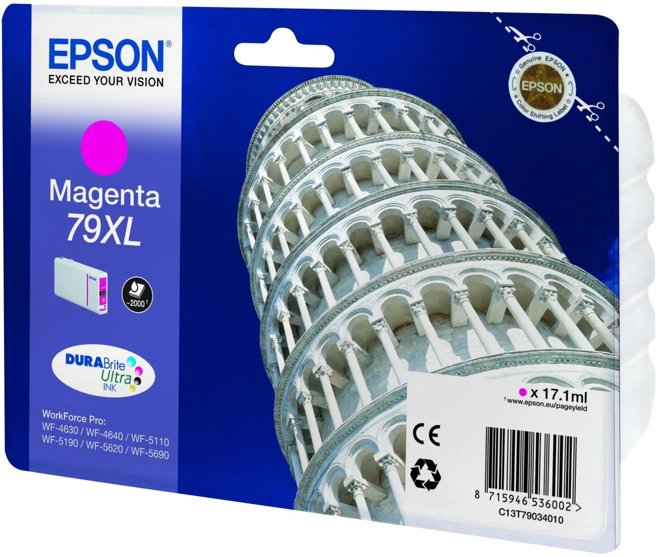 Epson 79XL | C13T79034010 | Rašalinių spausdintuvų kasetė | Magenta