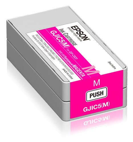 Epson GJIC5(M): rašalo kasetė, skirta ColorWorks C831 (purpurinė) (MOQ=10)
