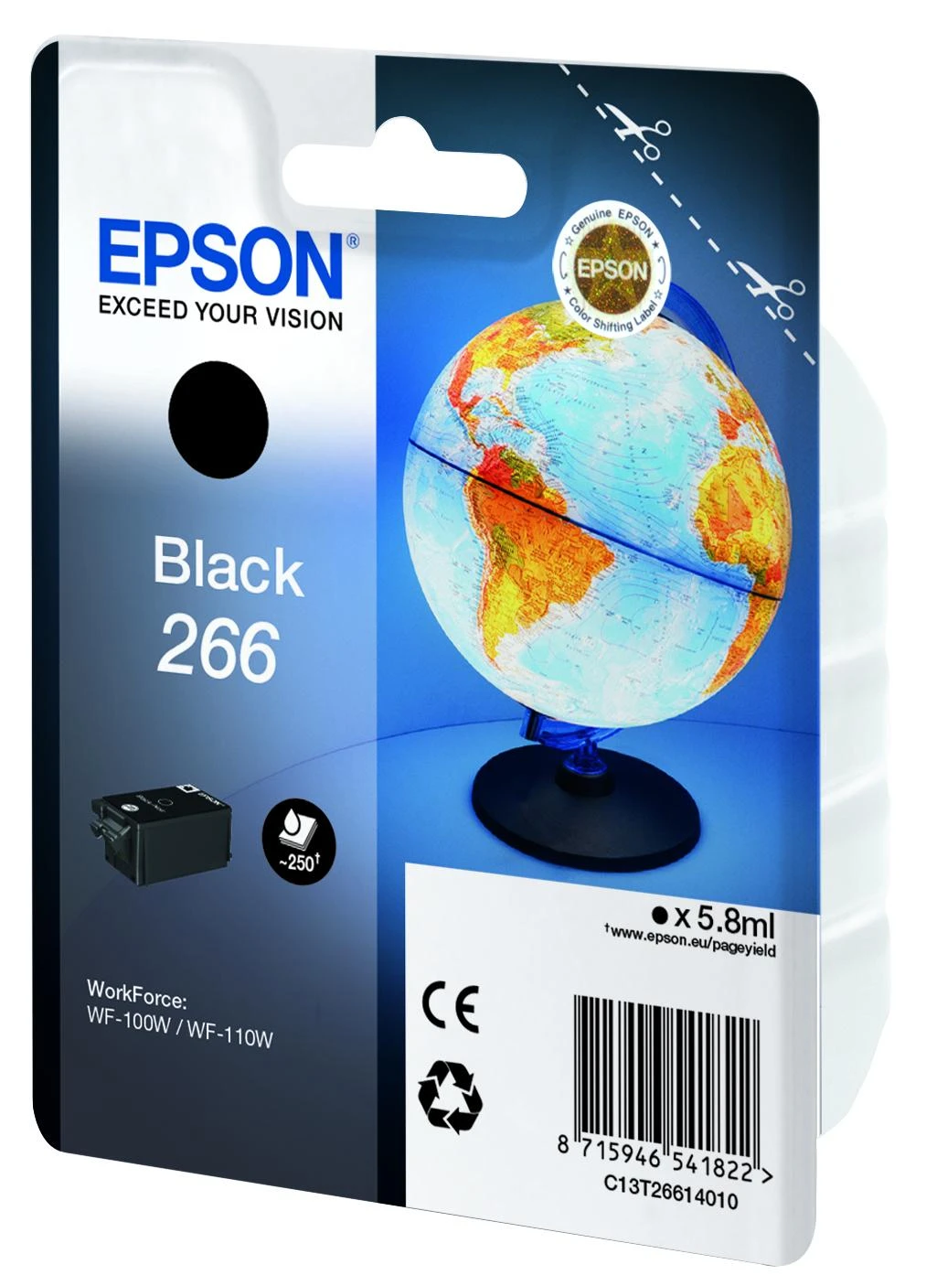 Epson 266 BK Ink Cartridge | Ink | Juodas