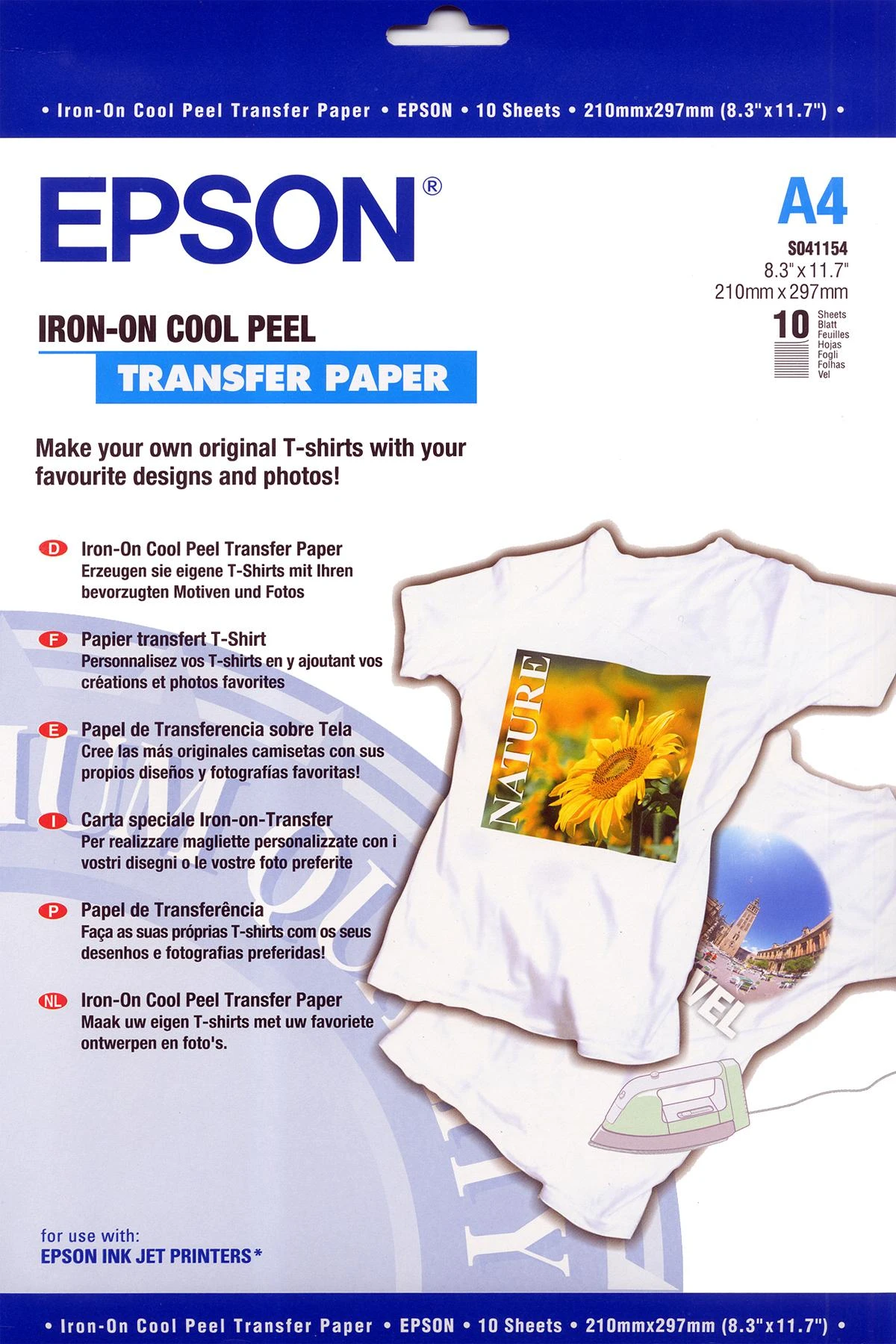 Epson Supplies Central Epson Papier/ Iron A4 10ark