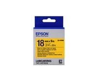 Epson etikečių kasetė LK-5WBW, tvirti lipnūs juodi ant geltonos spalvos 18 mm (9 m)