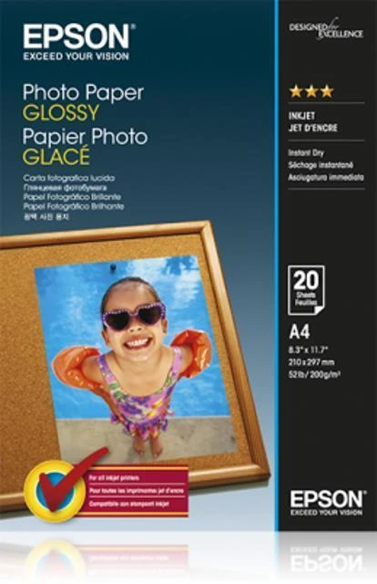 EPSON Photo Paper Glossy A4 20 lapų