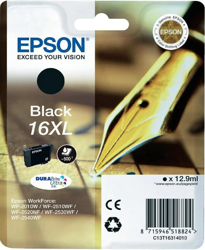 Epson 16XL rašalo kasetė, Juodas
