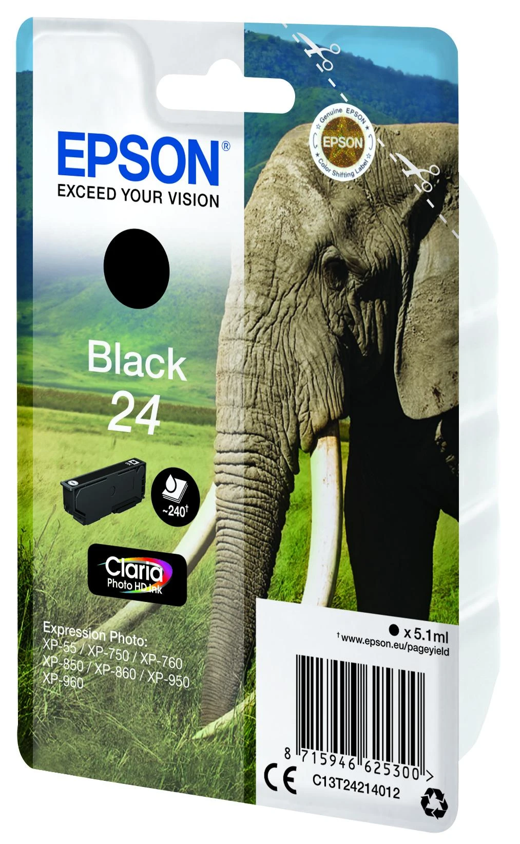 Epson T2421 (C13T24214012), juoda kasetė