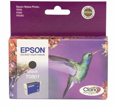 Epson Singlepack Juodas T0801 Claria Photographic Ink Juodas