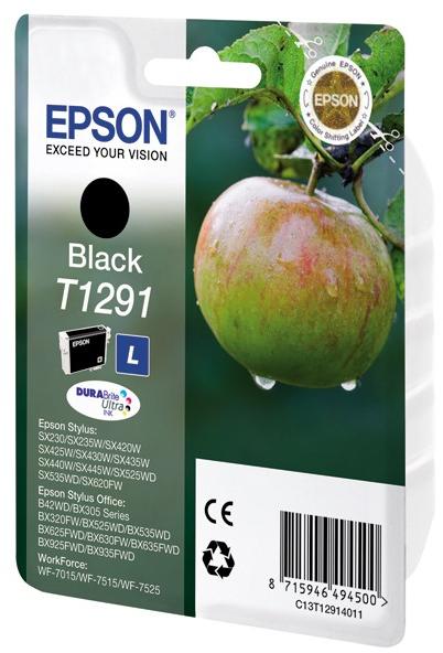 Epson T1291 ink cartridge, juodas