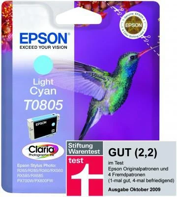 Epson (C13T08054011), šviesiai žydra kasetė