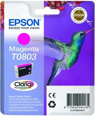 Epson T0803 (C13T08034011), purpurinė kasetė