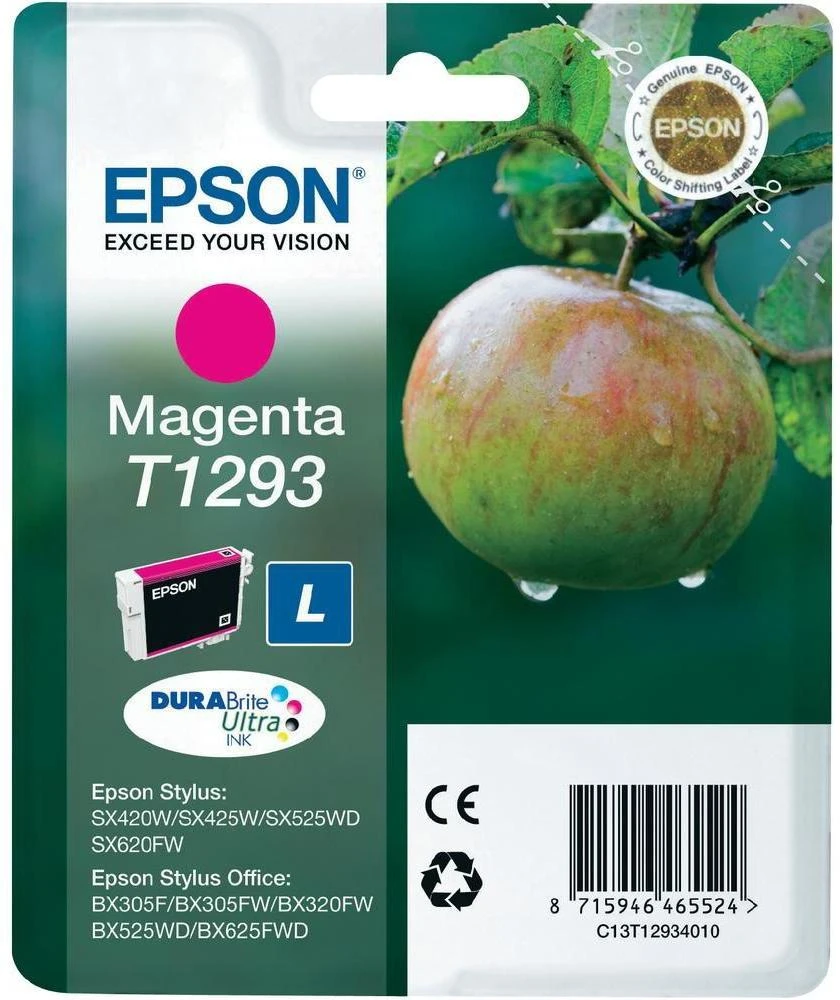 Epson T1293 rašalo kasetė, purpurinė