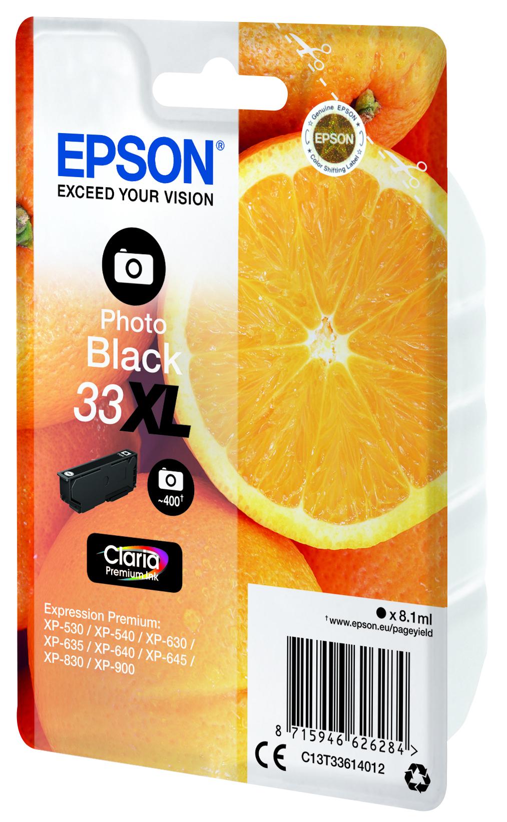Epson Nr.33XL (C13T33614012), foto juoda kasetė
