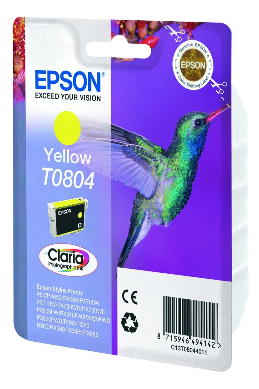 Epson T0804 (C13T08044011), geltona kasetė