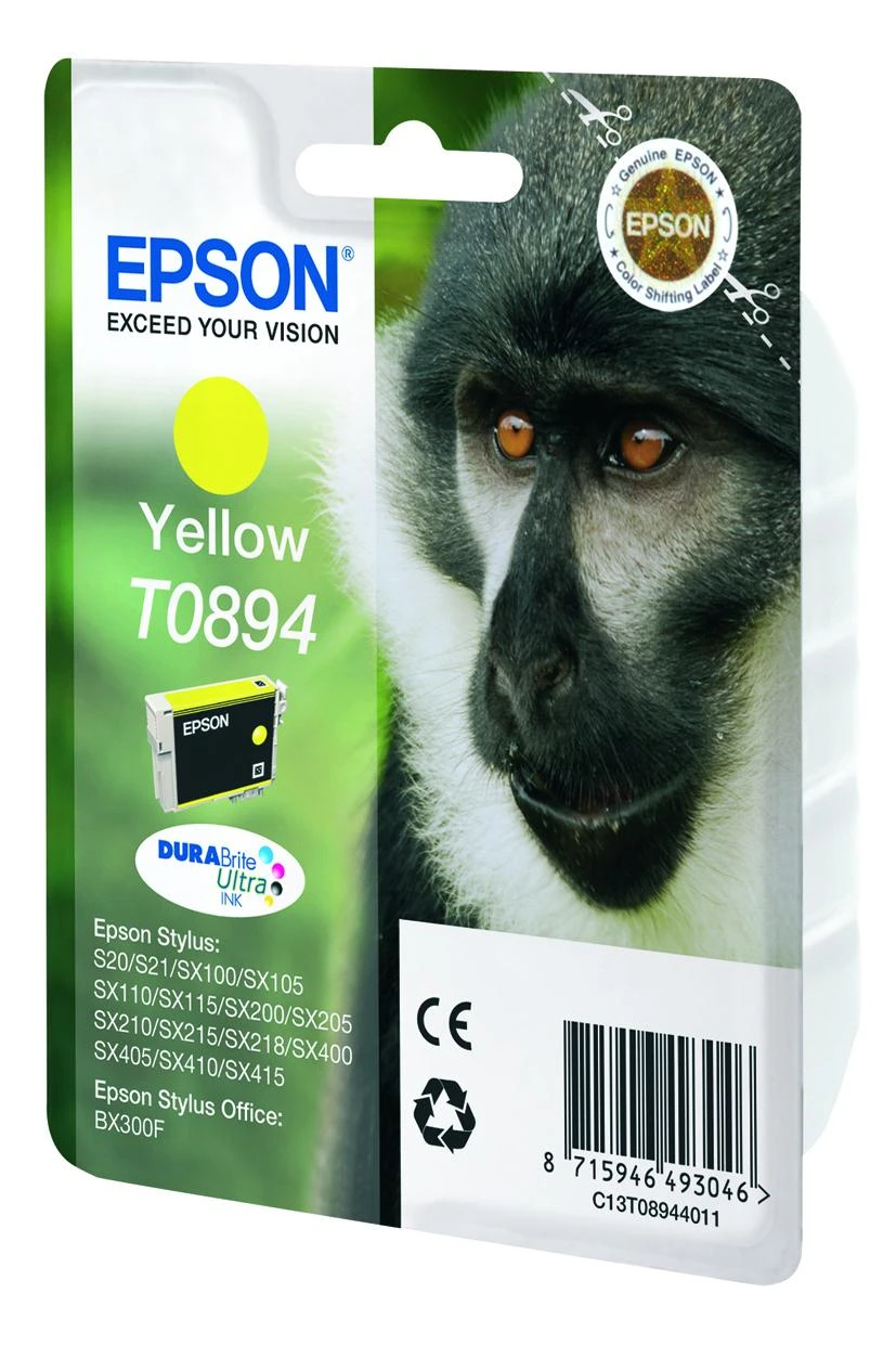 Epson T0894 rašalo kasetė, geltona