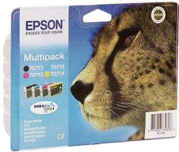 Epson C13T07154012 Ink cartridge multi pack, Juodas, Cyan, Magenta, Geltona