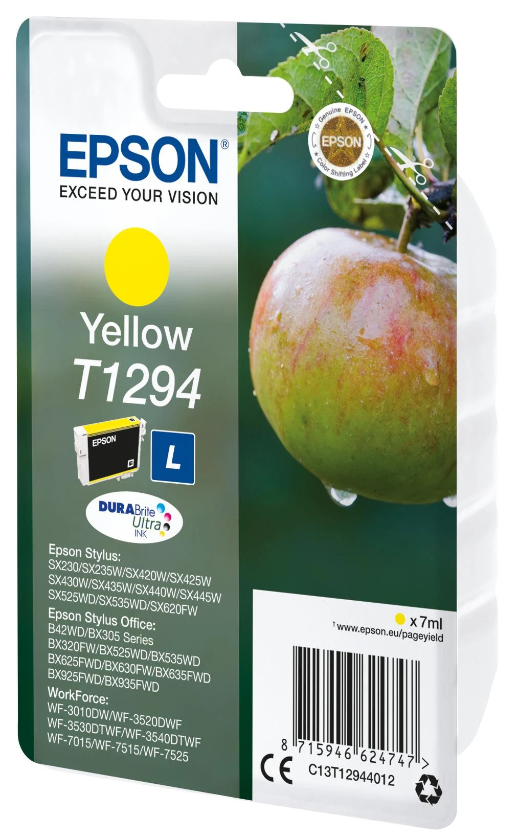 EPSON T1294 geltonos spalvos rašalinė