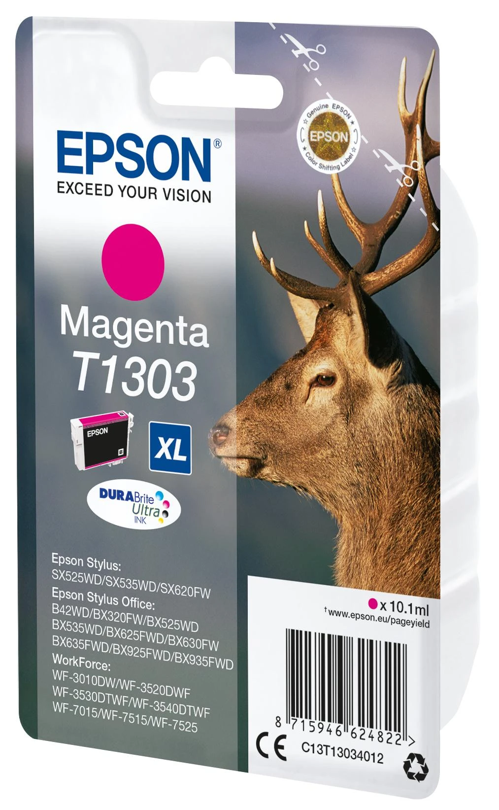 Epson DURABrite Ultra Ink | T1304 | Kasetė | Magenta