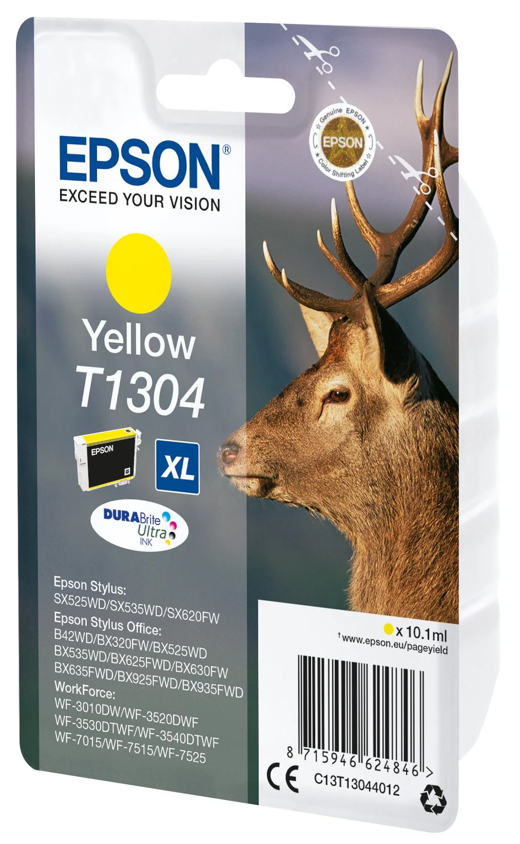 Epson T1304 rašalo kasetė, geltona