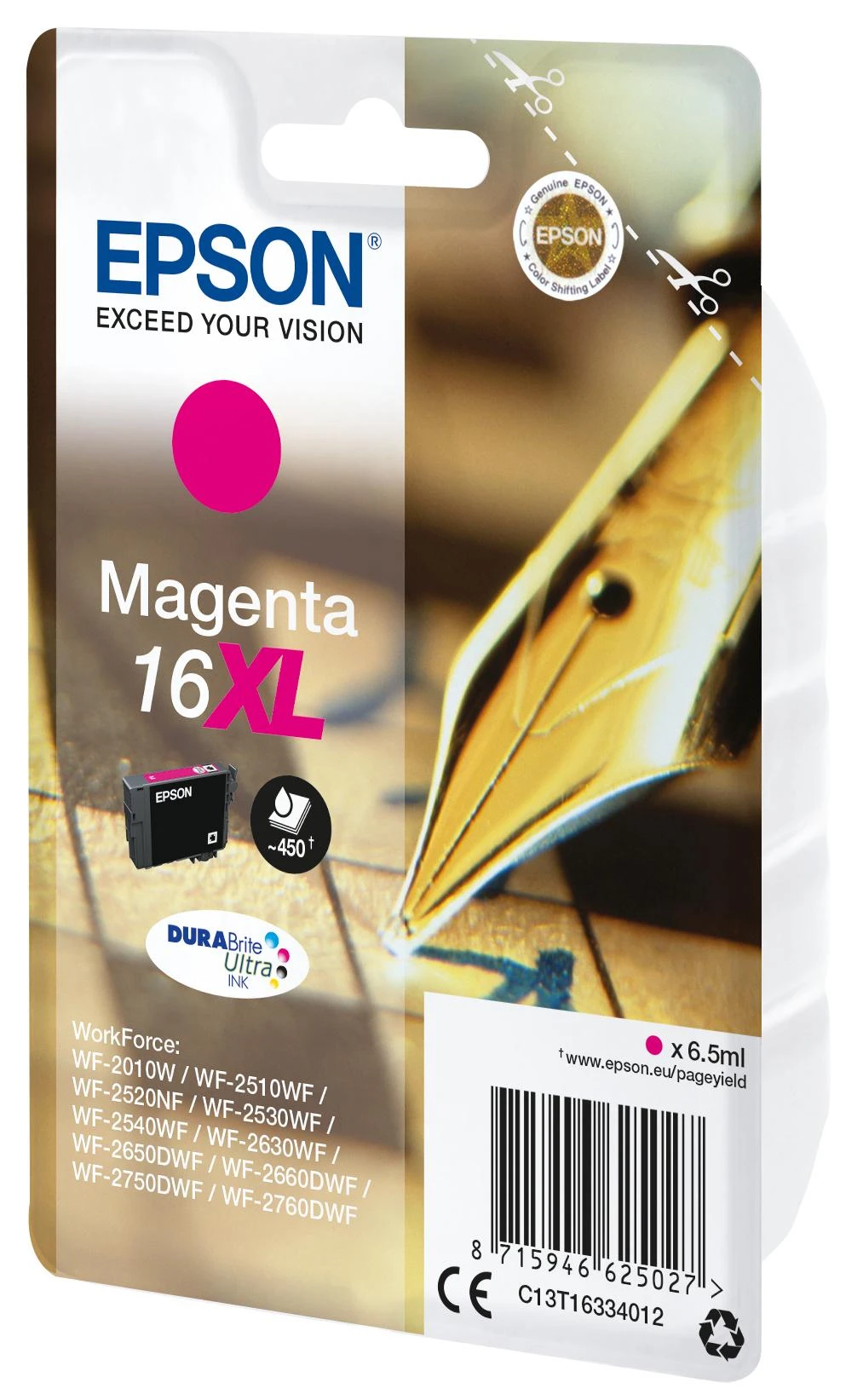 Epson 16XL | Rašalo kasetė | Magenta