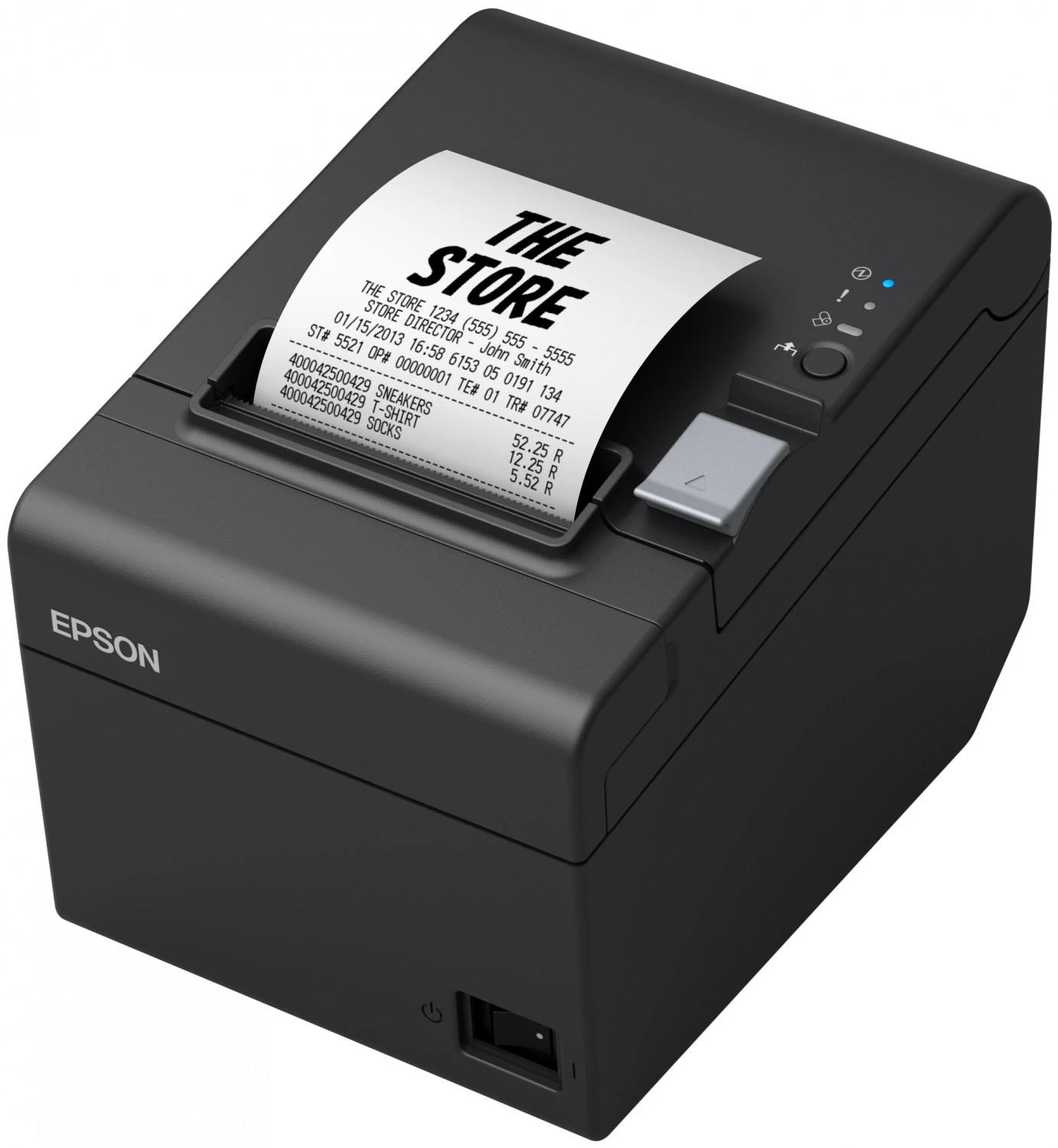 POS kvitų spausdintuvas Epson TM-T20III, terminis, 80mm, 250 mm/s, 203 dpi,USB + Serial, juodas