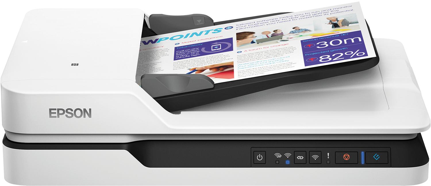 Epson WorkForce DS-1660W plokštuminis skaitytuvas su Wi-Fi | Varle.lt