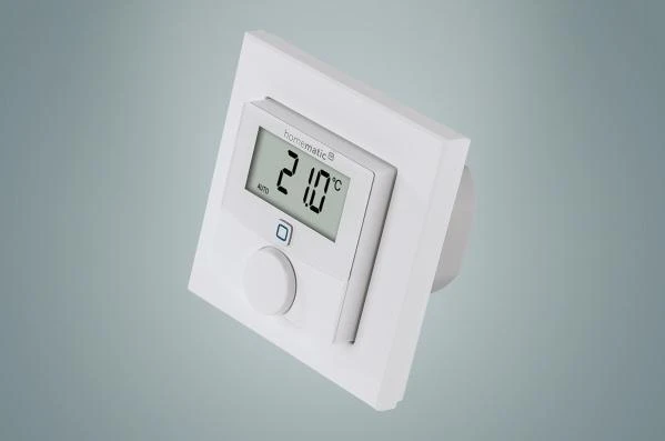 Homematic IP sieninis termostatas su perjungimo išėjimu - firminiams jungikliams, 24 V