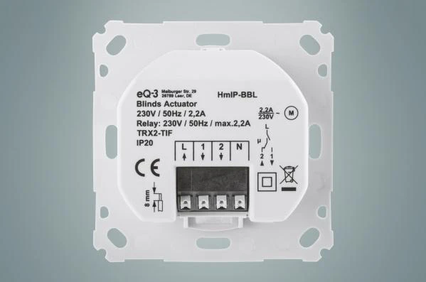 HomeMatic IP Namų IP Jalousieaktor für Markenschalter