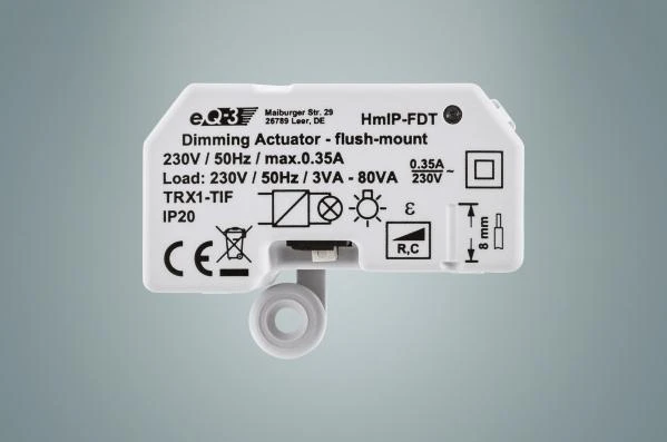 HomeMatic IP Homematic IP pritemdymo pavara įleidžiama į žemę – fazinė sekcija