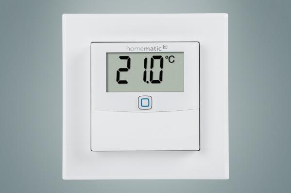 HomeMatic IP Homematic IP temperatūros ir drėgmės jutiklis su ekranu - baltas - viduje