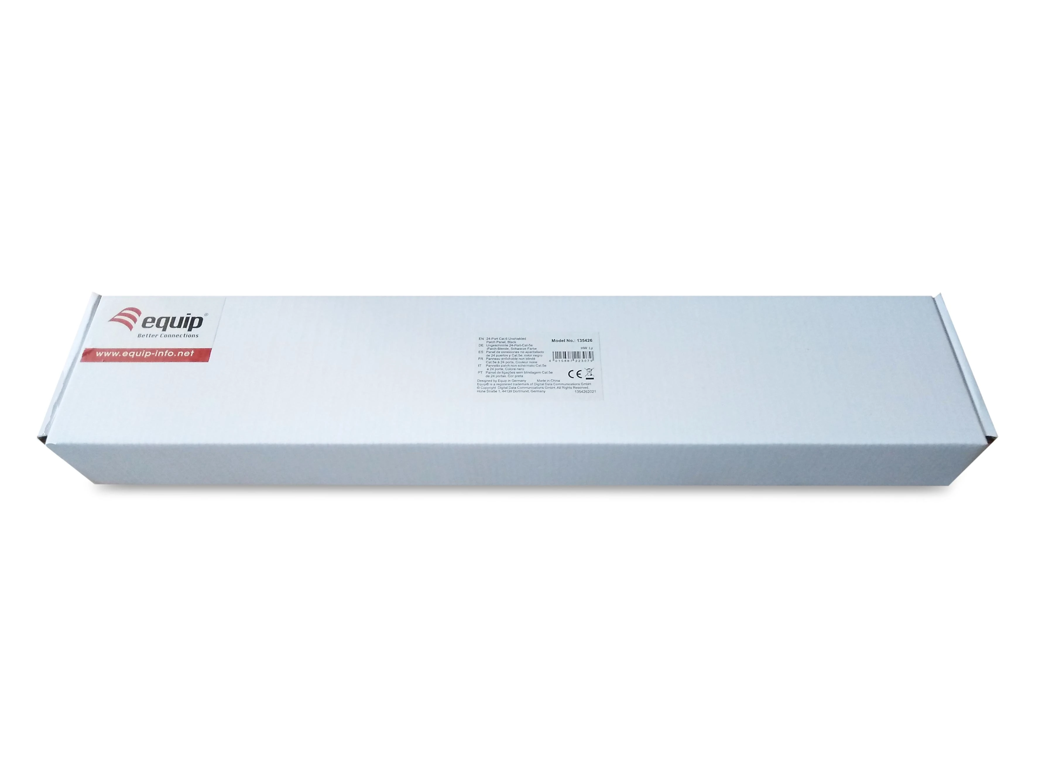 Goobay Equip Equip Patchpanel 24x RJ45 Cat6 19'' UTP 1HE ISO/IEC juodas