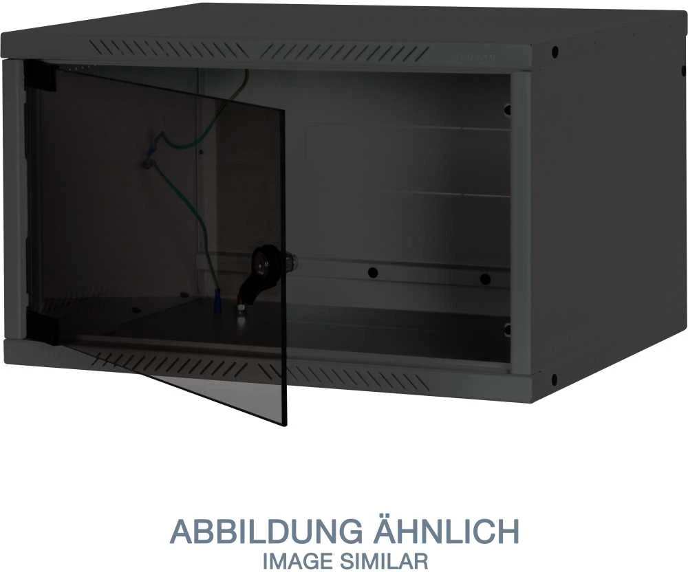 Equip TRITON 19" vientisa spintelė 4U/400mm - išdėstyta FLAT PACK, juoda