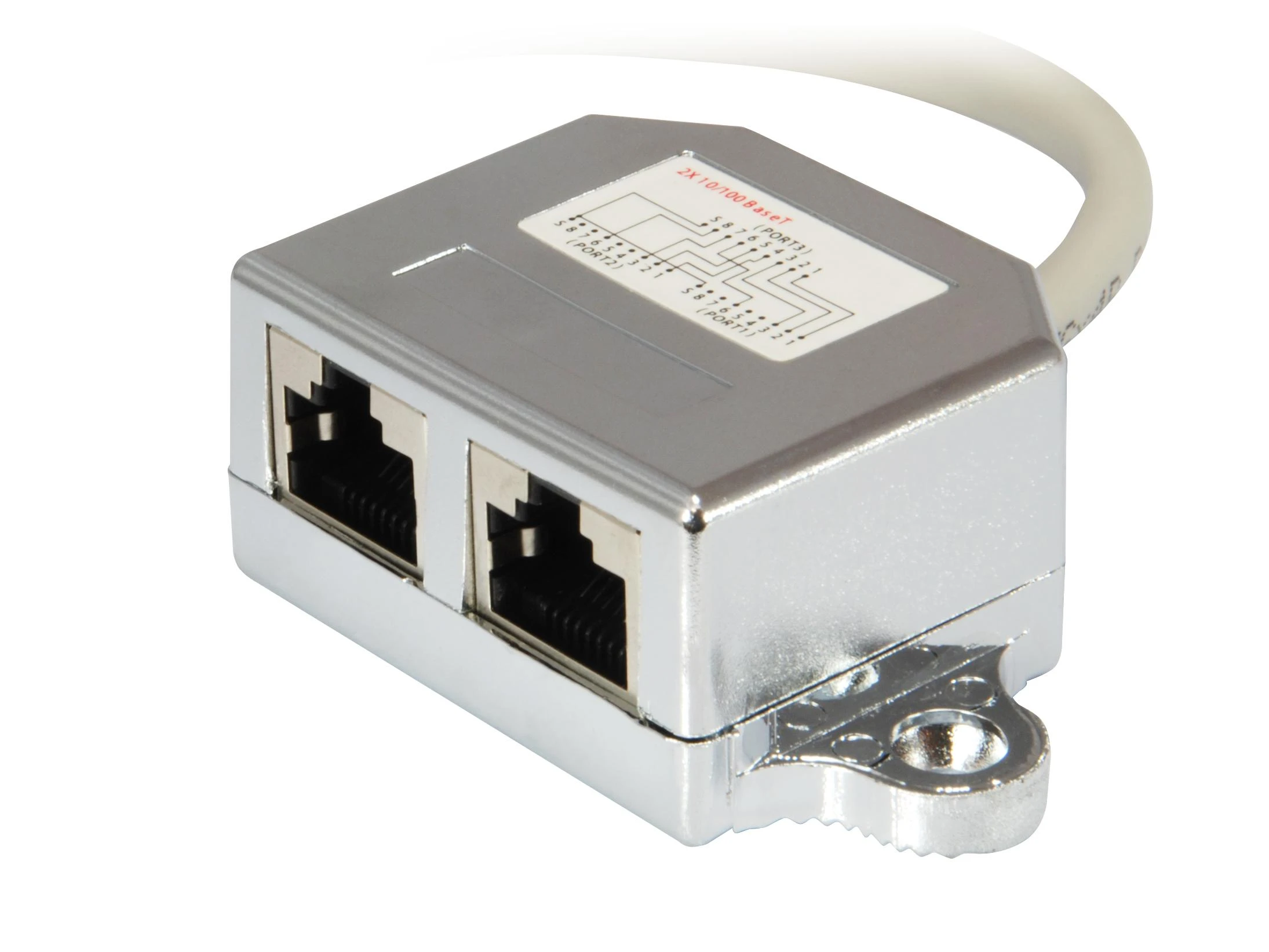 Įrengti Equip Splitter C5 1xRJ45 2xRJ45 St/Bu 0,15m