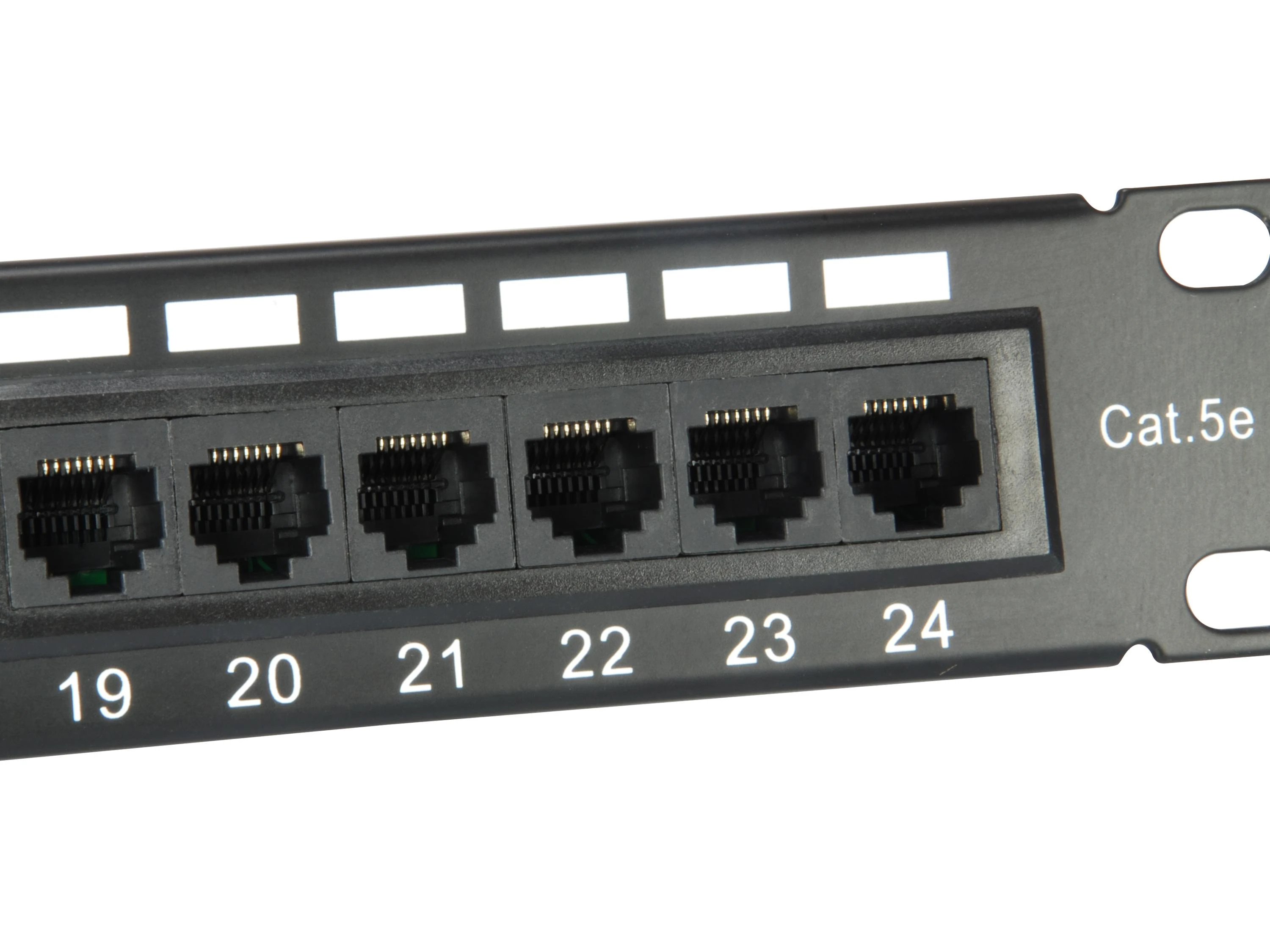 Equip Patchpanel 24x RJ45 Cat5e 19'' UTP 1HE juoda