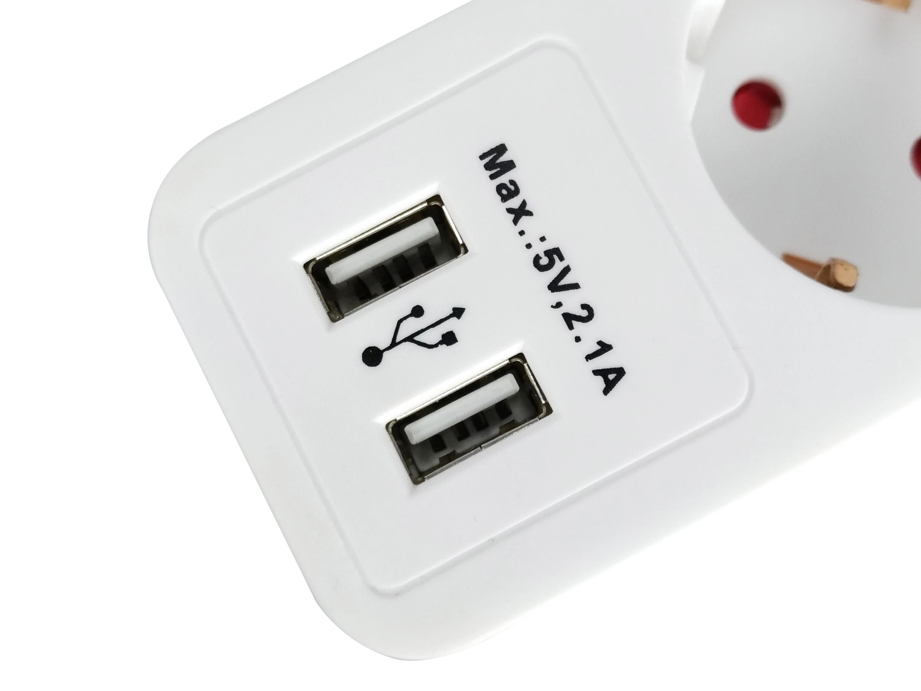 Equip Steckdosenleiste 5-fach Schuko 1.5m Kabelis.2xUSB.Schutz