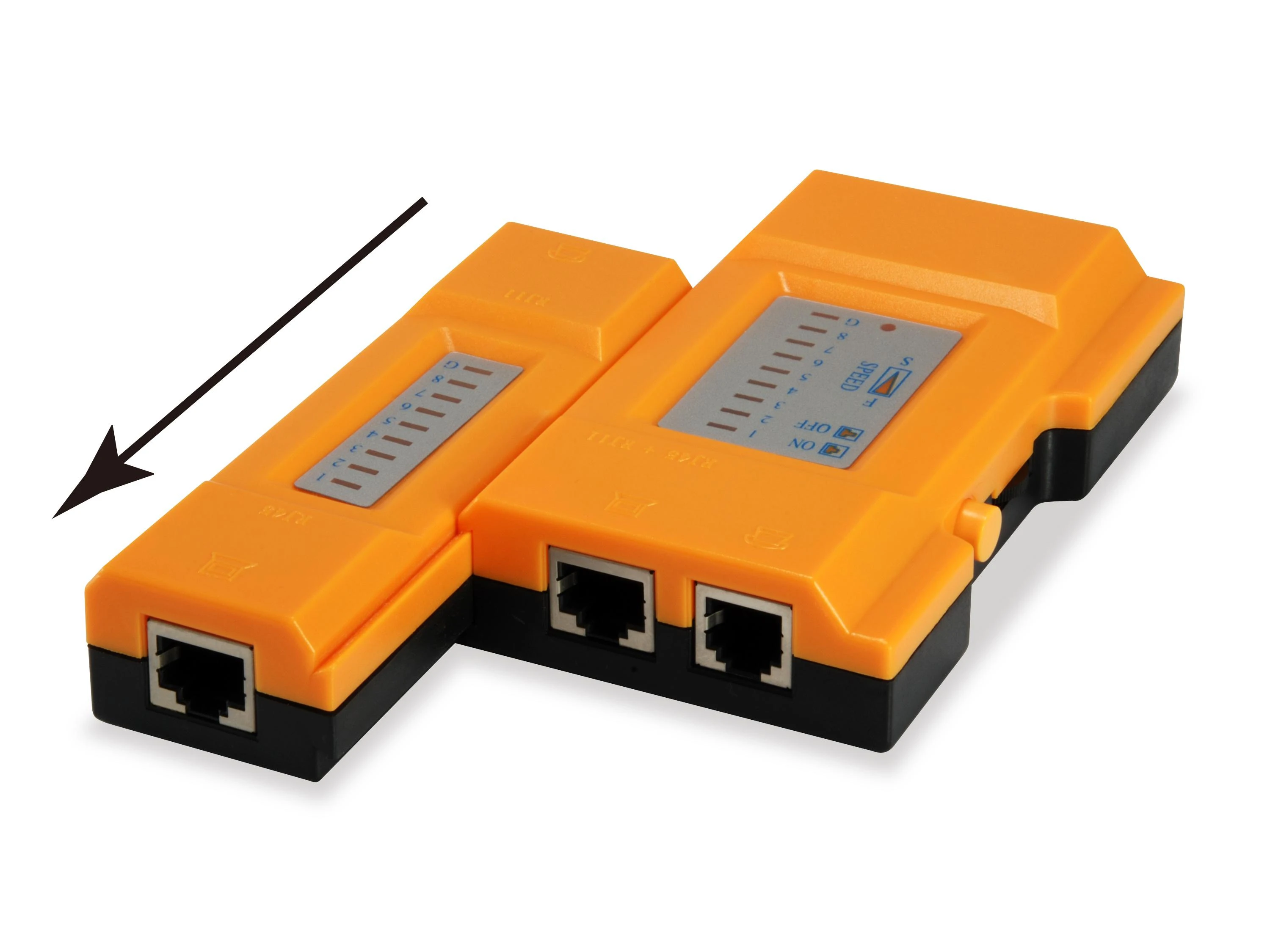Equip Equip 129967 tinklo kabelio testeris Oranžinis
