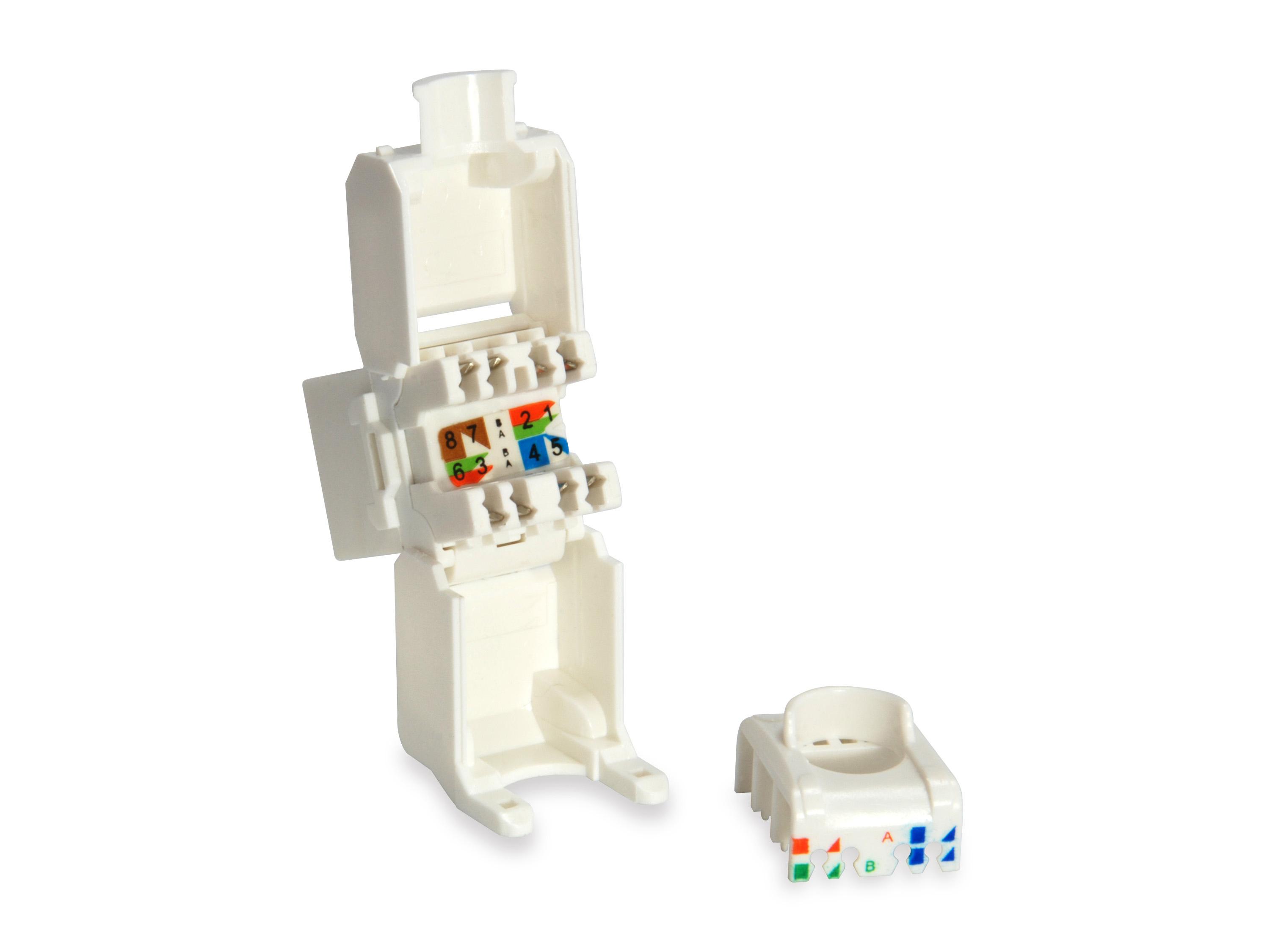 Equip FCF25 FCF25 e83B1 Lyties keitiklis / kabeliai RJ-45 LSA Baltas