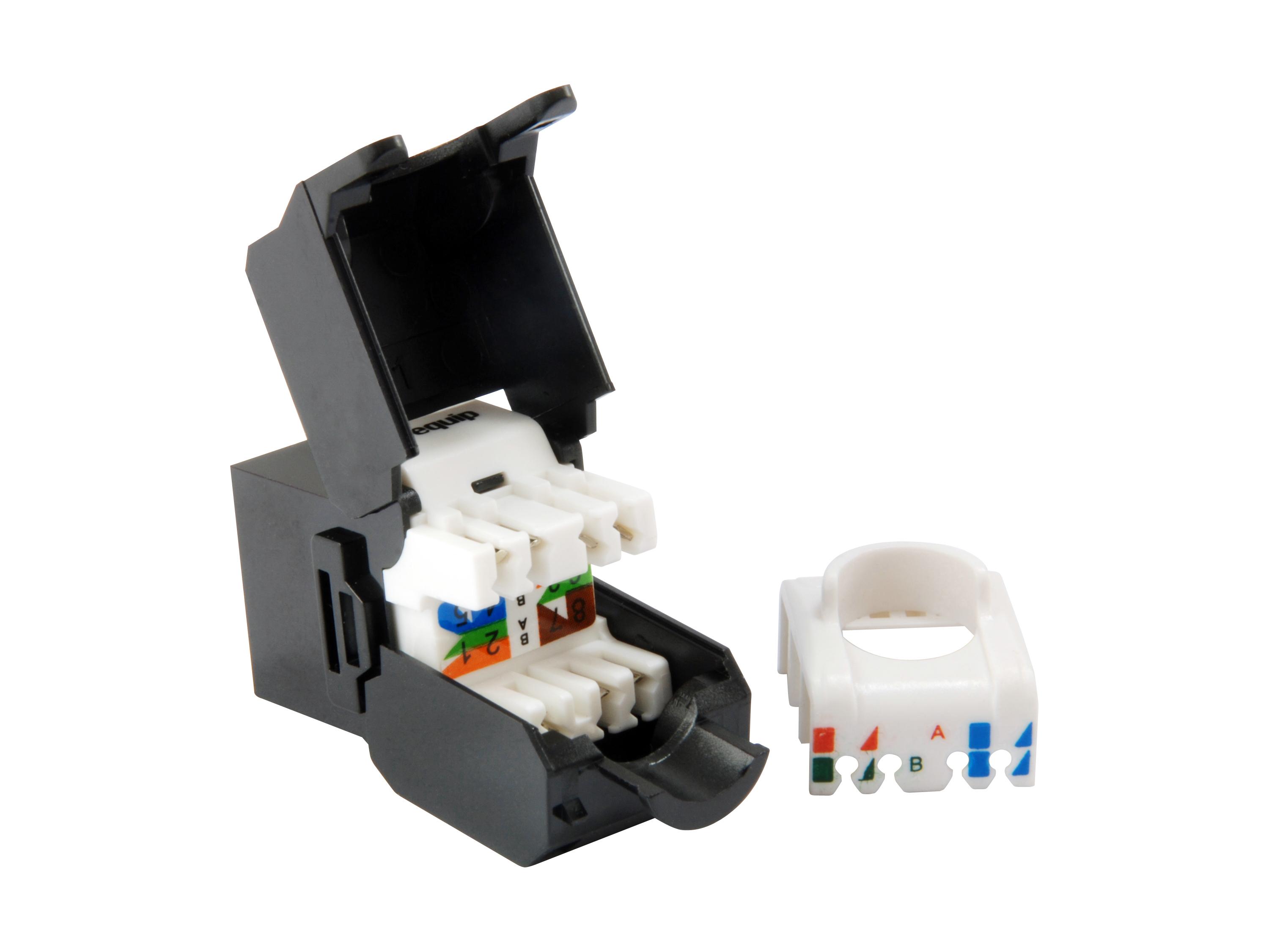 Equip Equip 769226 lyties keitiklis / kabeliai RJ-45 LSA juodas