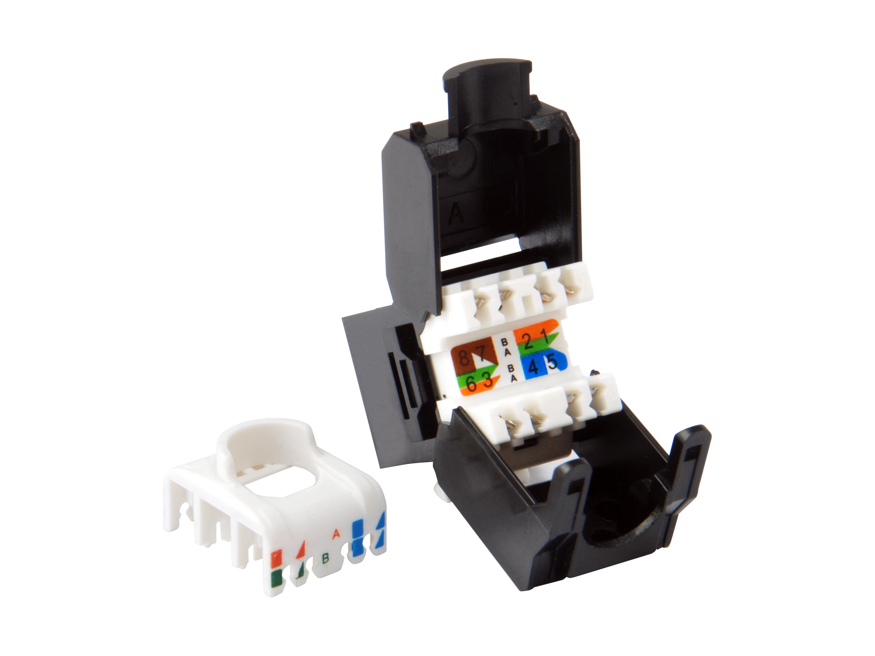Equip Equip 769226 lyties keitiklis / kabeliai RJ-45 LSA juodas