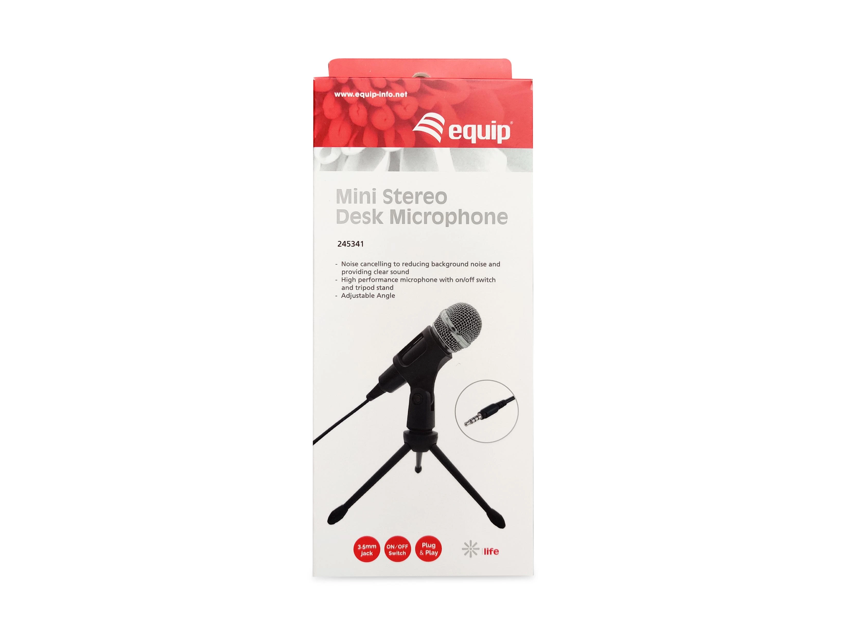 Equip Tischmikrofon+Einstellbarer Winkel mini 3.5mm Klinke