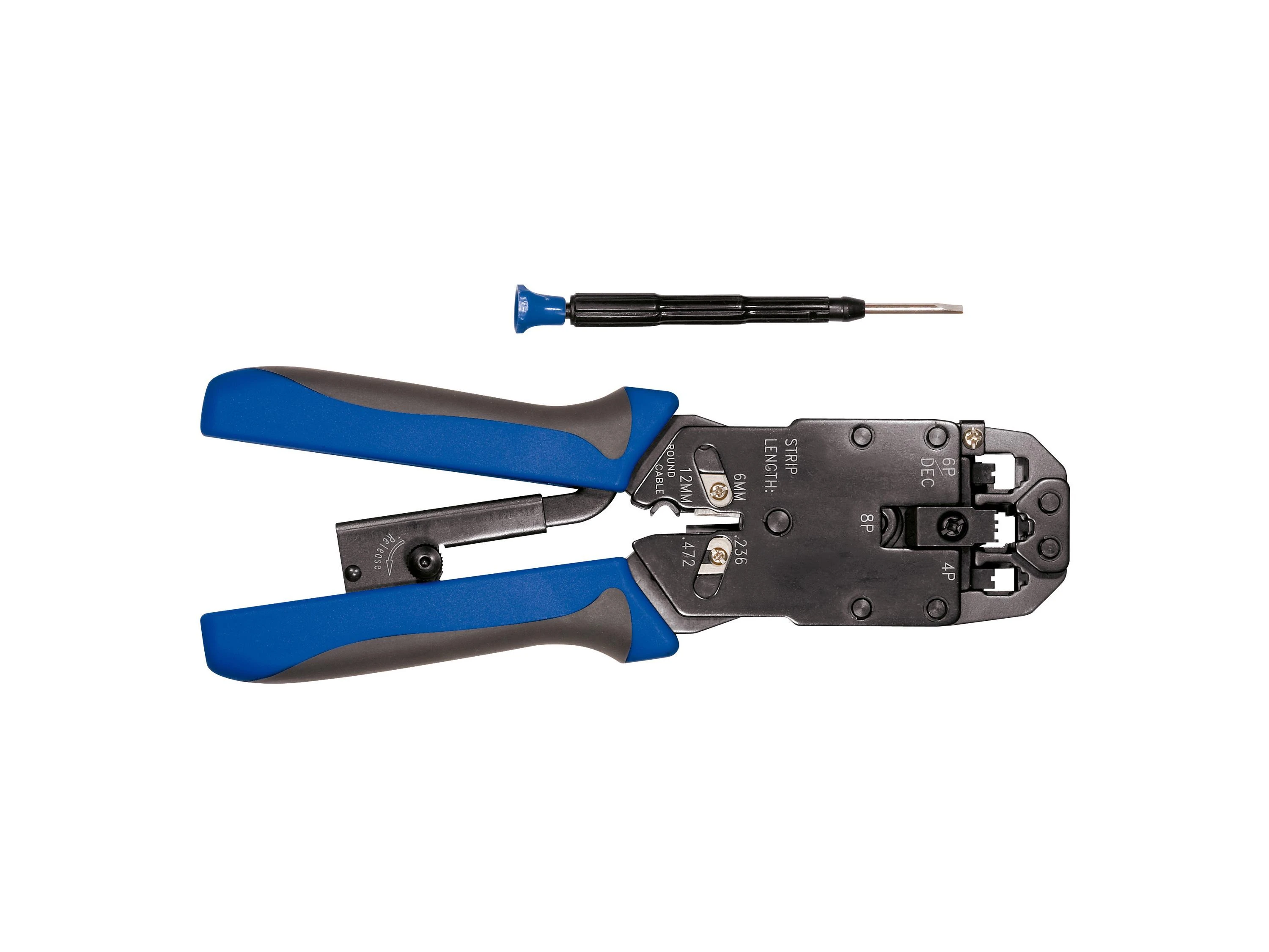 Equip 129504 kabelių užspaudimo replės Įrankių rinkinys Juoda, Mėlyna, Pilka, Balta