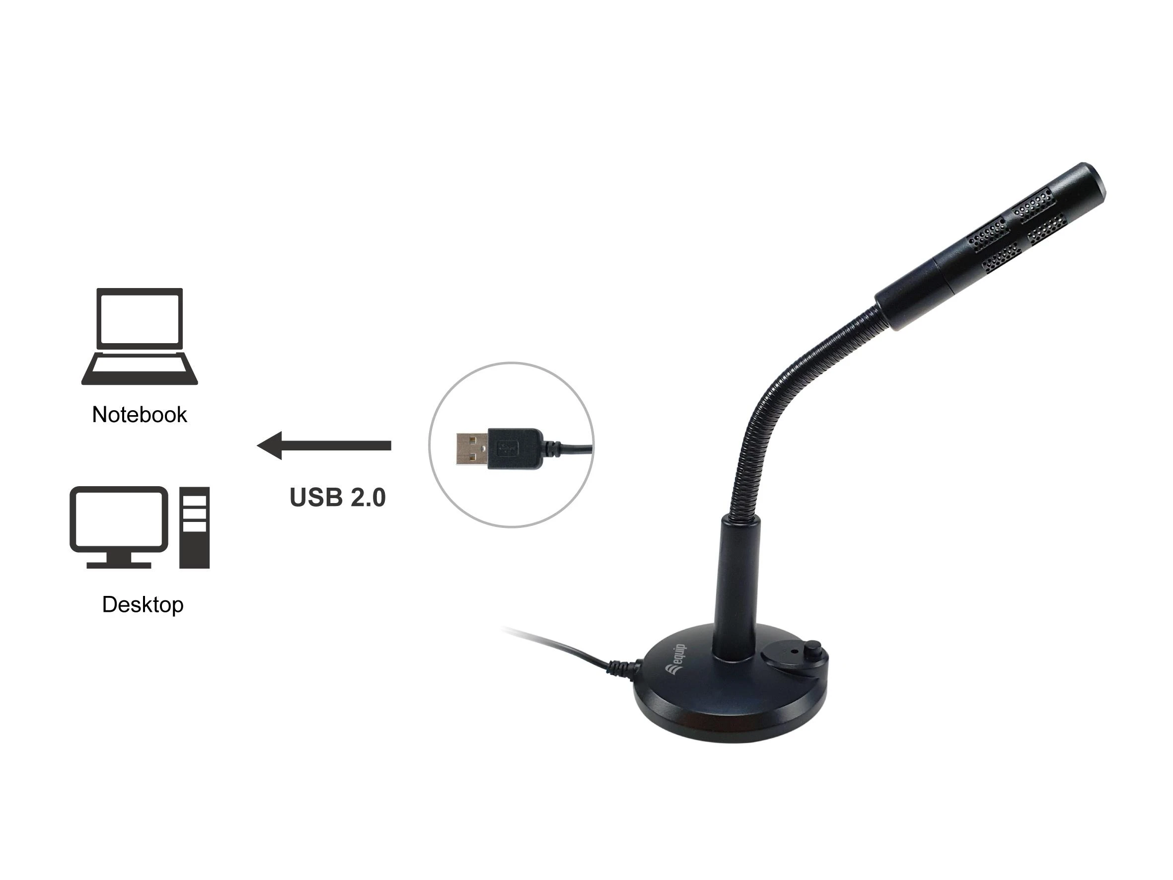Mikrofonas Equip USB Desk