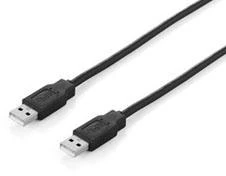 Sonstige Equip USB 2.0 Type A Cable - 5.0m - Juodas - 5 m - USB A - USB A - USB 2.0 - Male/Male - Juodas