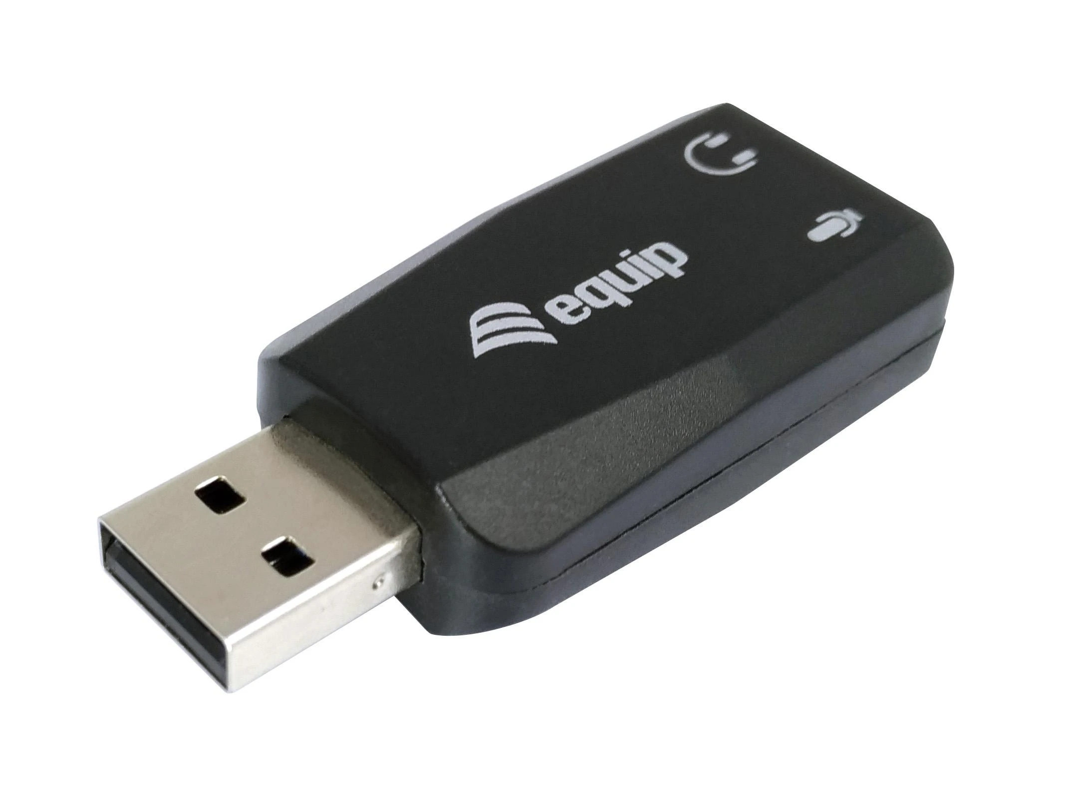 Equip USB garso adapteris su jungčių piktogramomis