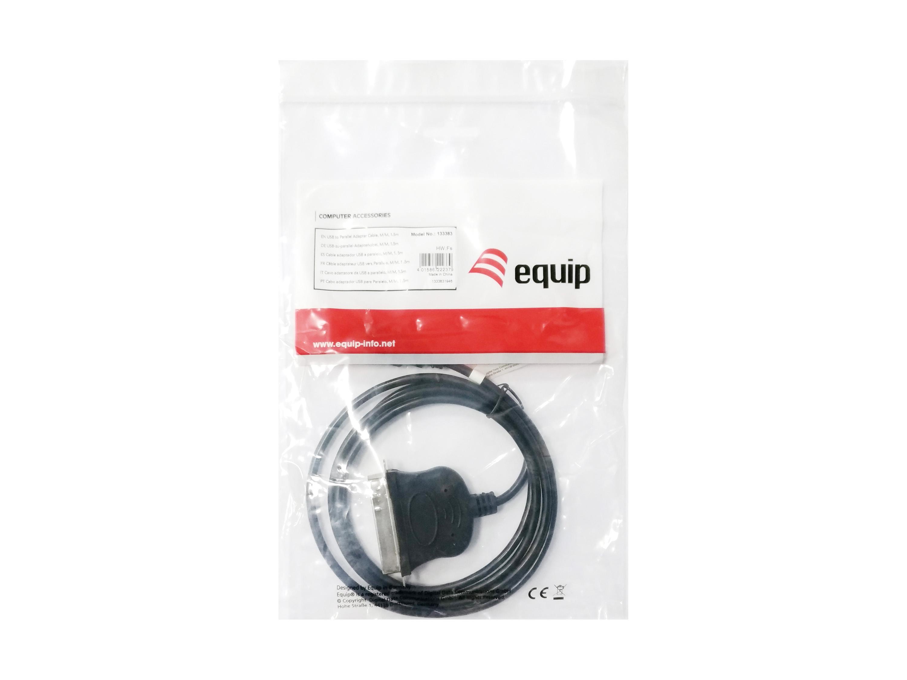 Equip USB adapteris St - > Lygiagretus Polschwarz