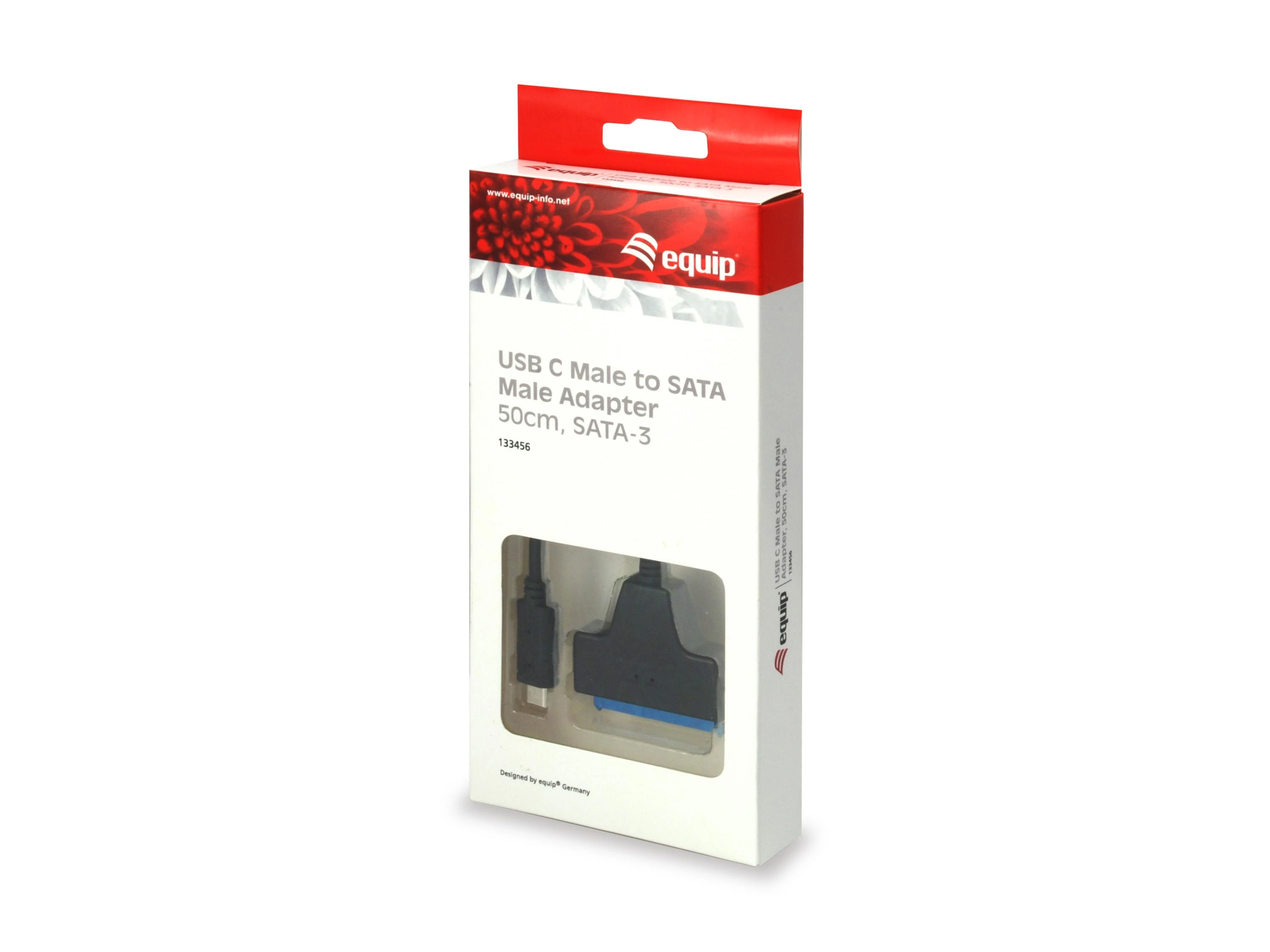Kištukinis Equip USB C tipas SATA adapteris 0.50 m (133456)