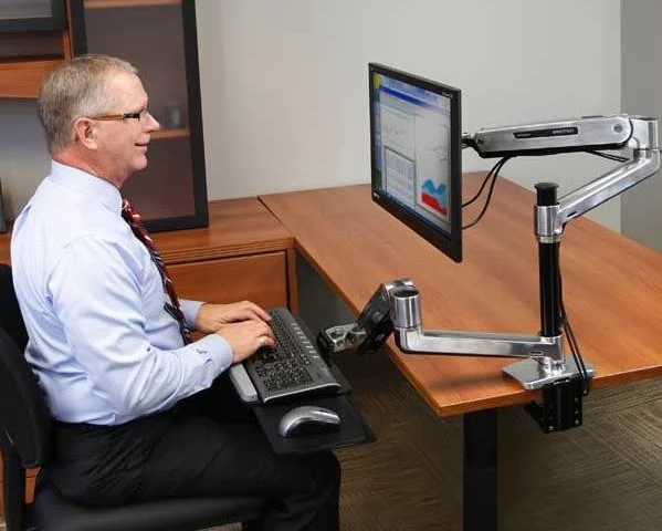 Laikiklis Ergotron LX HD Sit-Stand Desk Mount LCD Arm