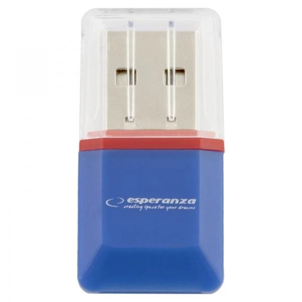 Esperanza MicroSD EA134B Mėlynas USB2.0 (MicroSD Pen Drive)