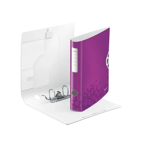 Atidarytas Leitz Active Wow violetinis segtuvas