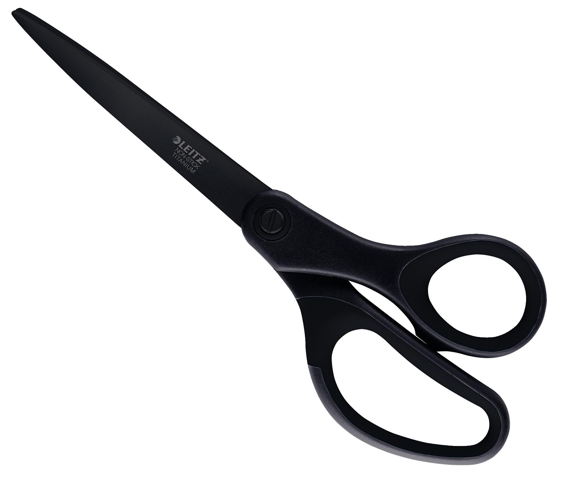 Leitz Juoda nepridegančios žirklės 205mm